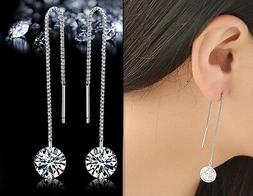 Pendenti Punto Luce Cristallo Zircone Lunghi Coppia Saliscen