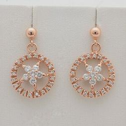 Pendenti Stars In Oro Rosa 18 Kt 750 Con Brillanti 0.72 Ct !