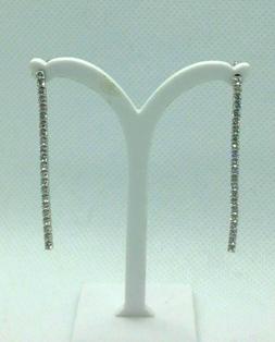 Pendenti Tennis In Argento 925/1000 Rodiato Con Zirconi Extr