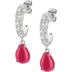 Pendenti Morellato Tesori Donna Saiw39 Earrings Zirconi Fucs