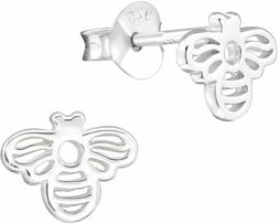 Per Bambina, A Forma Di Ape, In Argento Sterling 925 Lucido