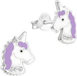 Per Bambina, A Forma Di Unicorno, In Argento Sterling...