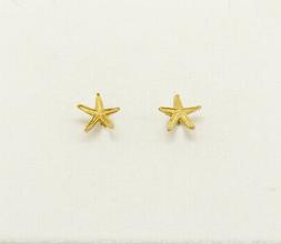 Per Donna A Forma Stella Marina, In Oro Giallo 750/1000 2,1g