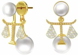 Perle Argento 925 Anallergici Pendenti Donna Gioielli...