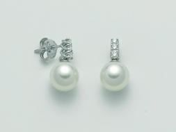 Miluna Perle Australia E Diamanti In Oro Bianco 18kt 750% Pe