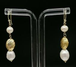 Perle Barocche Vere Pendenti E Argento 925 Da Donna Fatti In