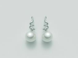 Miluna Perle E Diamanti In Oro Bianco 9 Karati 375%/1000 Cod