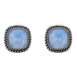 Piazza - Cristallo Swarovski - Clip - Blu Opale
