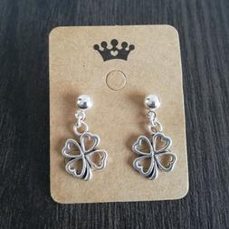 Piccoli Acciaio Quadrifoglio Porta Fortuna Pendenti Idea Reg