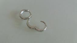 Piccoli Donna Argento 925 Strass 13 Mm Cerchio Cuori