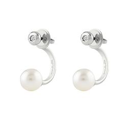 Pin Up In Oro Bianco 9kt Con Diamanti  E Perle 20069271