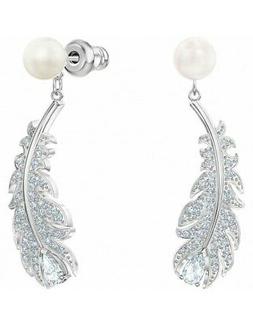 Piuma Bianca E Perla Bianca Swarovski Nice 5496052 New + Box