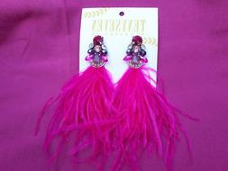 Piume Strass Perline Handmade Gioiello Moderno Accessorio Do