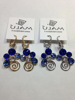 Ponte/molla In Ottone Con Strass Swarovski Originali Colorat
