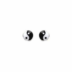 Pulci Ying Yang Argento Massiccio 925 Millesimi Gioielli Don