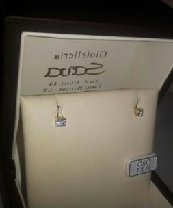 Punti Luce Con Zirconi Incastonati In Oro Giallo 750 18 Kt N