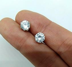 Punto Luce Bianco In Acciaio Per Uomo Donna Ragazza Zircone 