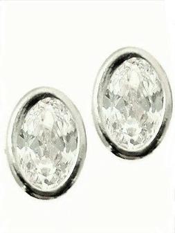 Punto Luce Donna Ragazza Oro Bianco 18 Kt 750 Gr 0,80 Zircon