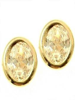 Punto Luce Donna Ragazza Oro Giallo 18 Kt 750 Gr 0,80 Zircon
