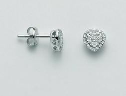 Miluna Punto Luce Forma Cuore Diamanti E Oro Bianco 18 Kt 75