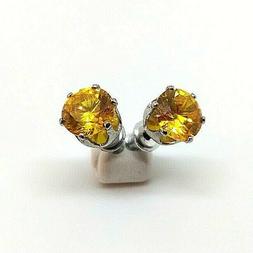 Punto Luce Limone In Acciaio Per Uomo Donna Ragazza Zircone 