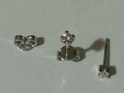 Punto Luce Oro Bianco 18 Kt Con Diamanti Naturali 0,04  Ct