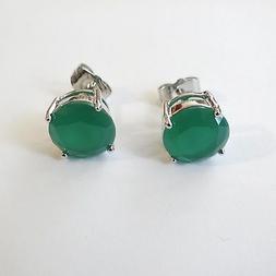 Punto Luce Uomo Donna Colore Argento Smeraldo Tondo 10 Mm - 