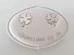 Quadrifoglio Donna Argento 925/000 Anallergico Con Farfallin