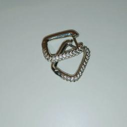 Rettangolari Color Argento Con Zirconi