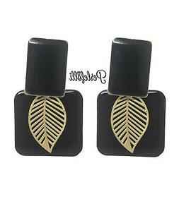 Rettangolari Foglia Nero E Oro Opaco