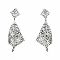 orecchini rock shine di in metallo rodiato