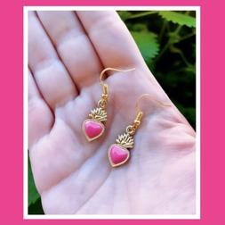 &ldquo;sacro Cuore&rdquo; Rosa Rifiniture In Color Oro Leggerissimi 