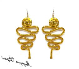 Serpente Etrusco Celtico Etnico Tribale Zen Spirale Oro Arge