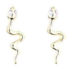 Serpente Tono Oro Punk Goth Stile