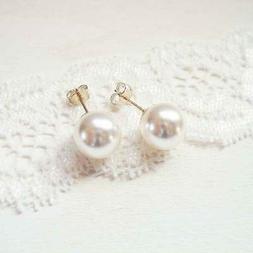 Sposa Argento 925 Italiano Perle Swarovski Bianco La Bottega