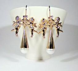 Stile Vittoriani Orecchini Cherubini Barocchi Con Goccia Per