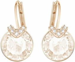 Stud Angelic, Azzurro, Placcato Rodio Rosa/oro Rosa