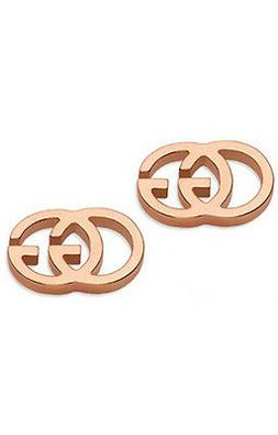 Studs Gg Ybd094074003 Earrings Woman Oro Rosa Rose Gold Nuov