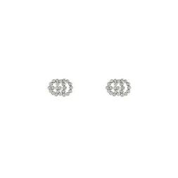 Studs Gg Ybd481676003 Earrings Oro Bianco Diamanti Running