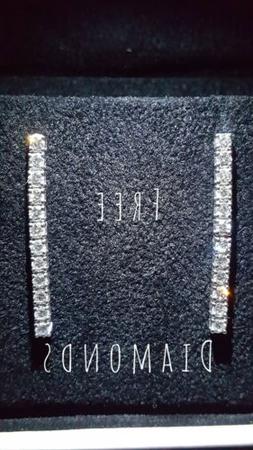 Tennis Oro Bianco 18 Kt Con Diamanti Naturali 1,30 Ct - Free