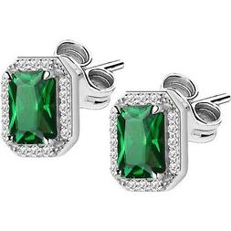 Morellato Tesori Donna Saiw57 Earrings Zirconi Pietre Verdi 