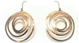 Tondo Cerchi Donna Ragazza Argento 925 Anallergici Moda Made