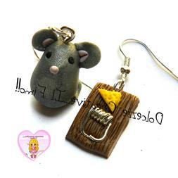 Topolino E Trappola Per Topi Con Formaggio - Kawaii Handmade