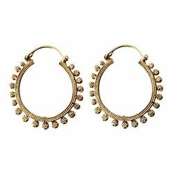 Tribali Ottone Color Oro Etnici Rotondi A Cerchio