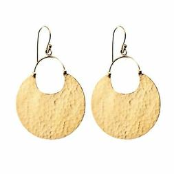 Tribali Ottone Martellato Color Oro Rotondi A Cerchio