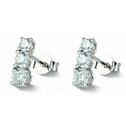 Trilogy In Argento Con Zaffiri Bianchi A Soli 25,00 Euro,nuo