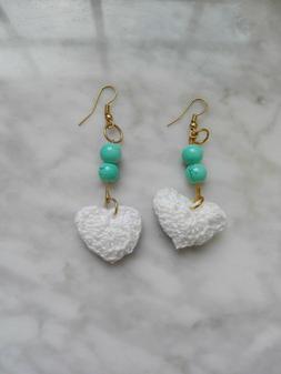 Uncinetto E Cristallo Swarovski Turchese