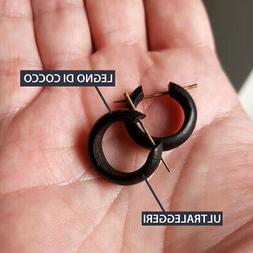 Uomo Donna A Cerchio Legno Di Cocco Fatti A Mano Neri Afro T