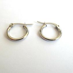 Uomo Donna Cerchi Tubo Pirata Acciaio Inox - 1,5 Cm - 2 Mm -