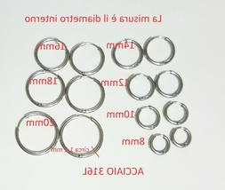Uomo Donna Cerchietto In Acciaio 316l Novit&agrave; Moda Cerchio A